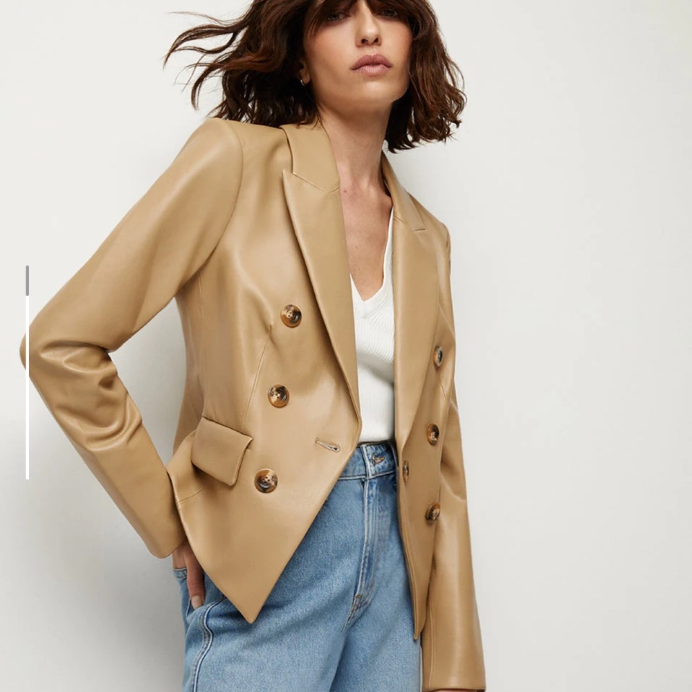 Veronica Beard Leather Blazer
